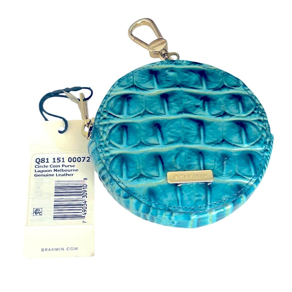 NWT Brahmin Lagoon Melbourne Circle Coin Purse